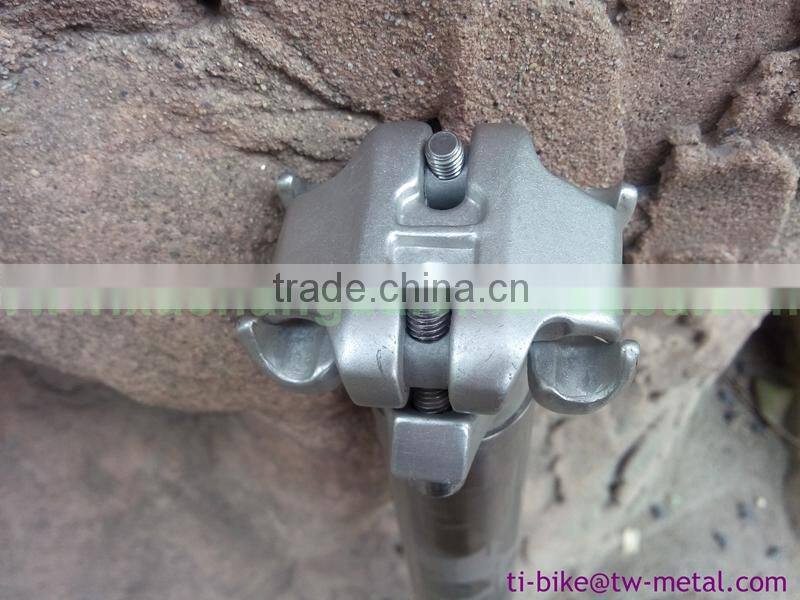 titanium bicycle seat post 27.2mm,31.6 mm, 30.9mm x 350mm seat post with hand brush sand blasting finished