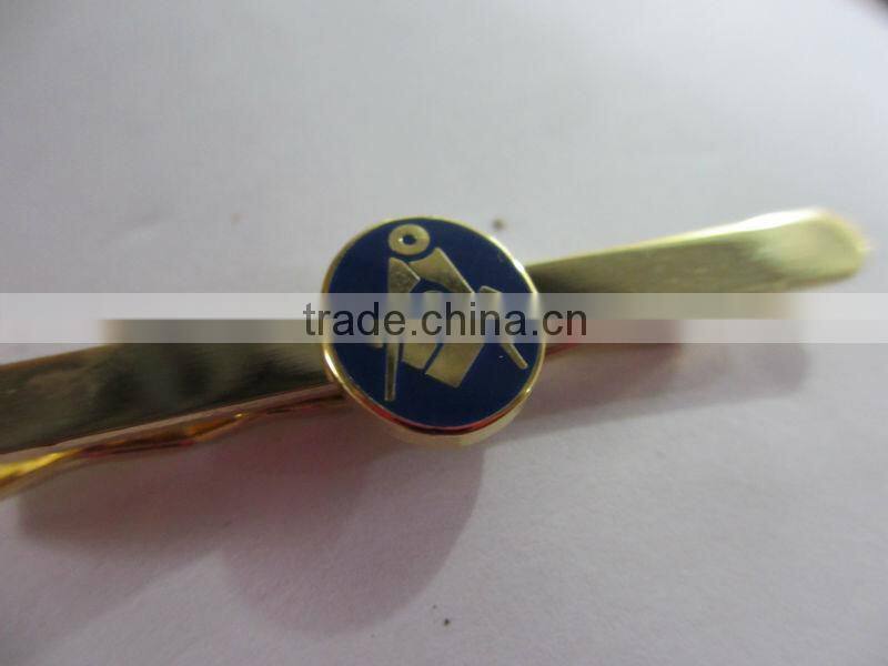 Super quality hot sell metal masonic cufflinks tie clips