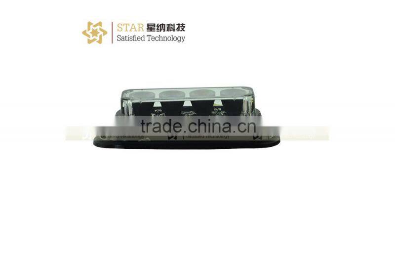 Surface Mounted Emergency 4 Led Mini Car Grille Strobe flashing led light (XN-34)