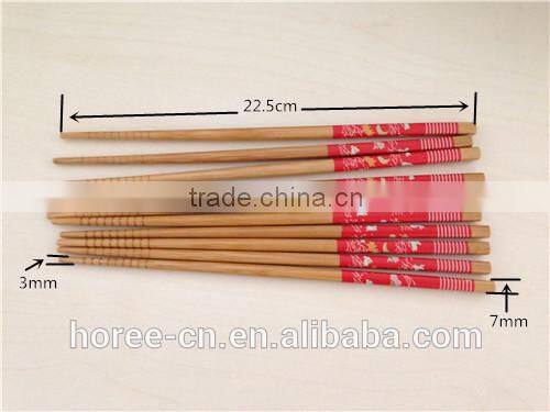 22.5 CM long SGS certified healthy food grade bamboo wooden painted chopsticks