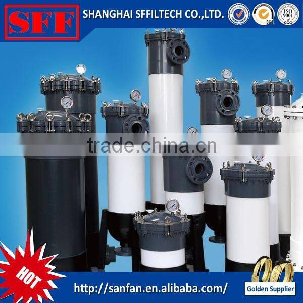 PP plastic cartridge filter housing