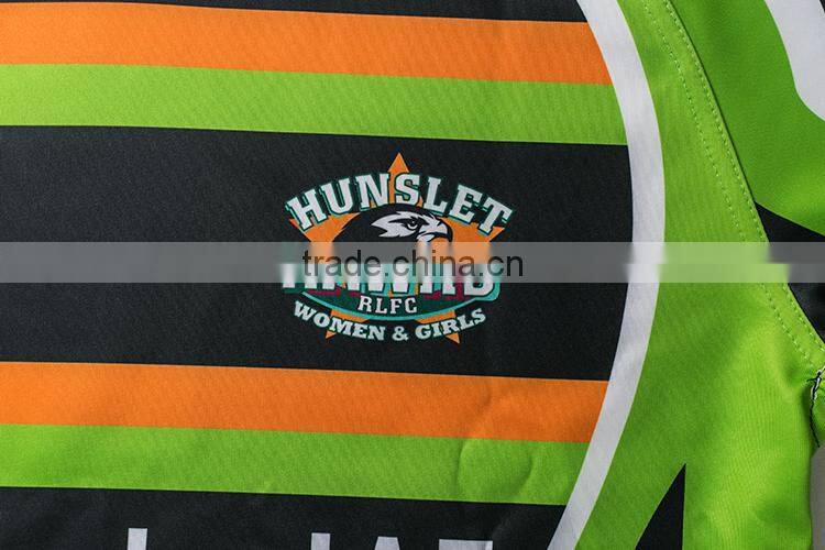 Tight fit Newest Cheapest yellow and green rugby jersey