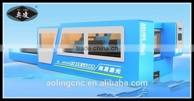 Heavy machinery/heavy duty type fiber laser cutting machine with two automatic exchange platform