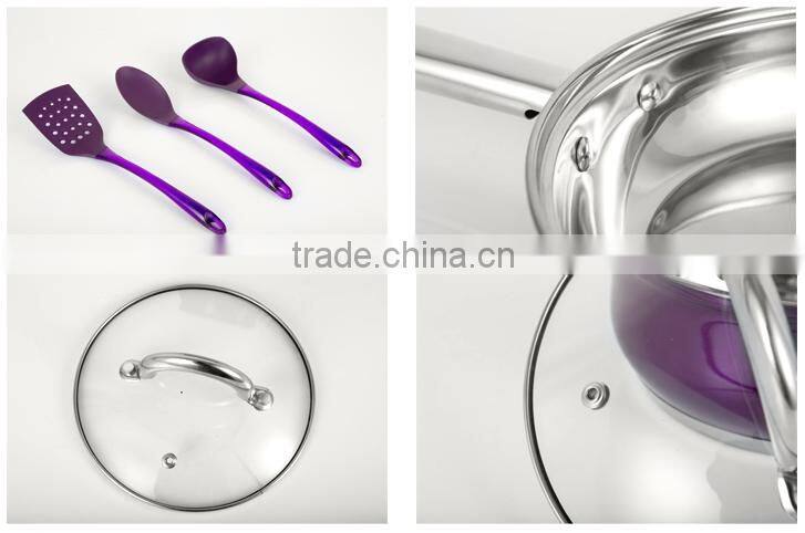 professional fashion style stainless steel cookware set