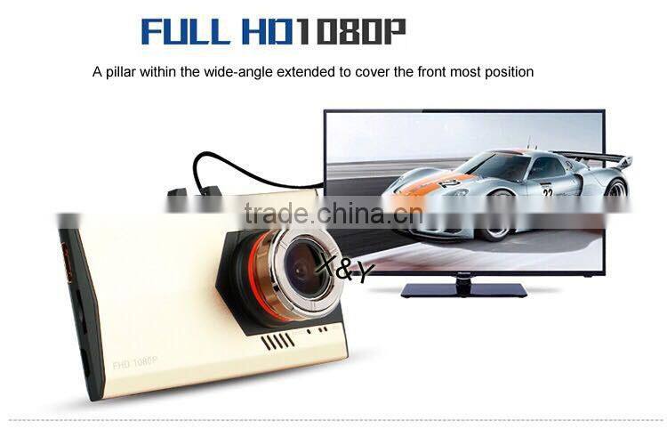 3inch motion detection and stop guard fisheye lens car dvr XY-T360