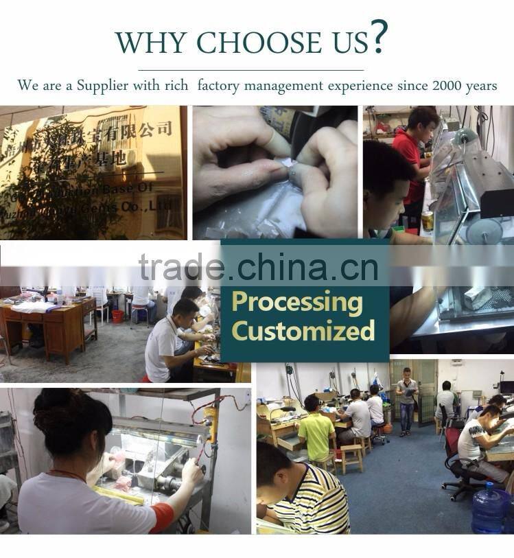 Wholesale high quality band Moissanite calibrated stones 1 carat hearts and arrows 4h sic synthetic moissanite for jewelry