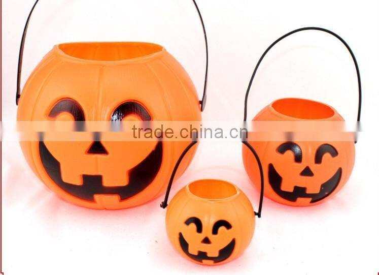 Hot sale Halloween mask Halloween pumpkin bucket lighted Halloween bucket