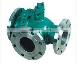 T type flange sanitary stainless steel 3 way ball valve