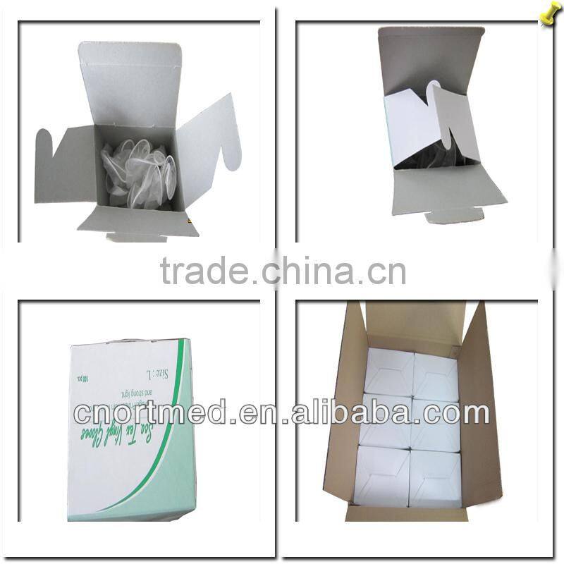 powdered/powdered free PVC disposable gloves china factory vinyl exam gloves