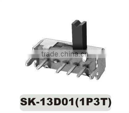 Sk-13D01(1P3T) mini 1p3t slide switch