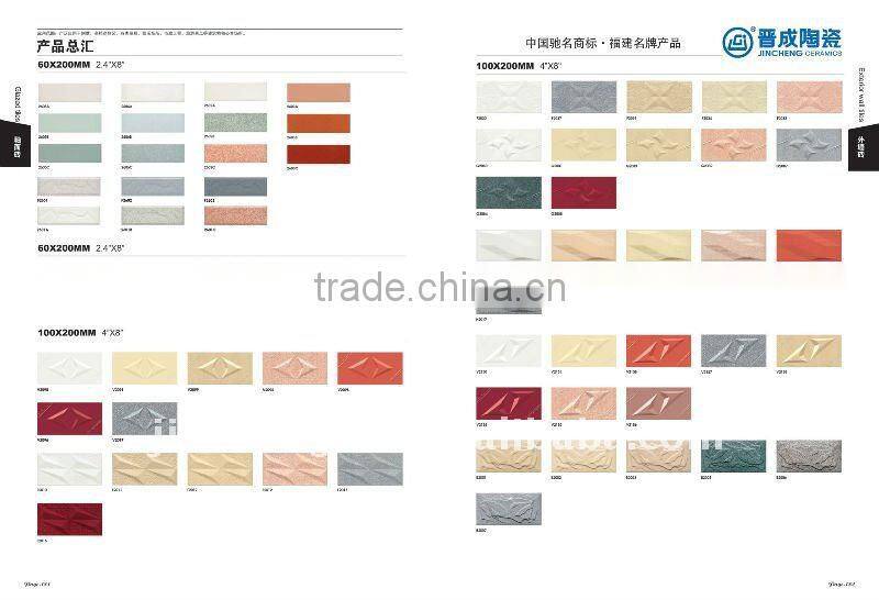 TB2065 full body embossed outdoor wall tile