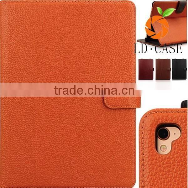 Genuine Leather Wallet Case For Apple iPad Pro Tablet Real Leather Folio Cover With Wake Up case