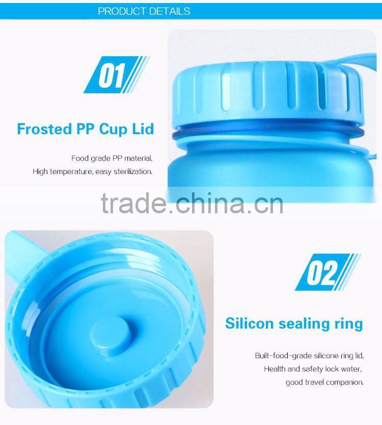 650ml Plastic Drinking Cup Self Cooling Sports Water Bottle with Lid