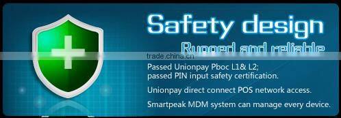 bluetooth Android handheld/portable POS pda with printer nfc barcode scanner