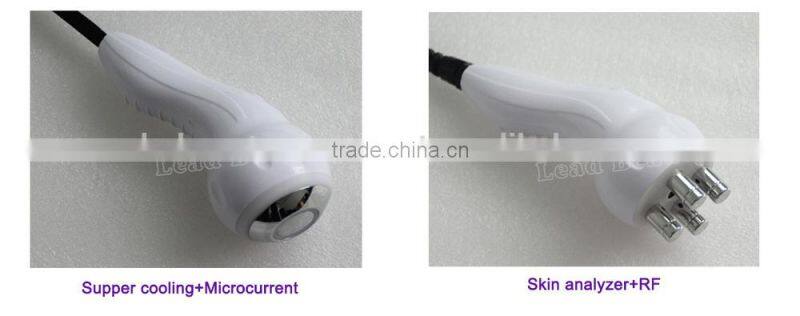 Professional 5 handpieces skin rejuvenation microcurrent face lift machine