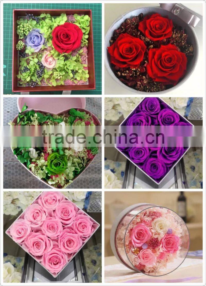 Happy Valentine Glass Dome Preserved Rose Wholesale For Gift