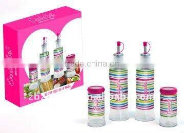 glass spice jar with metal cover