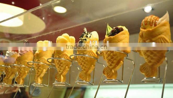Open Mouth Ice Cream Fish Waffle MachineTaiyaki Machine