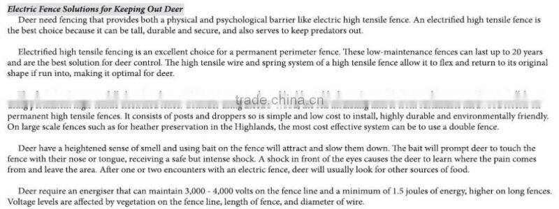 Visson X-pest insulators for electric fence, electric fence for pigs, electric fence tester 10 km range approved IP54