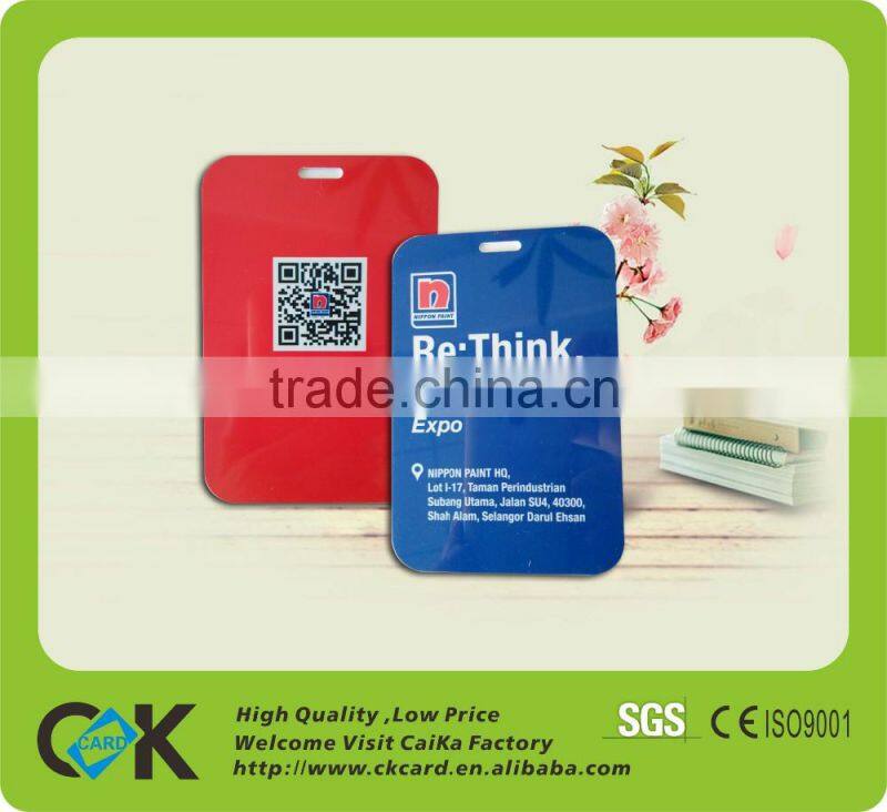 High quality! Custom eco-friendly plastic luggage tag in promotion