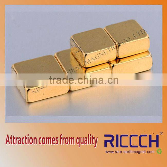 Strong magnet plating gold