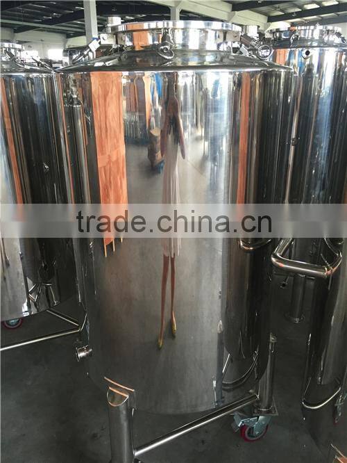 100L stainless steel movable fermenter brite beer tank