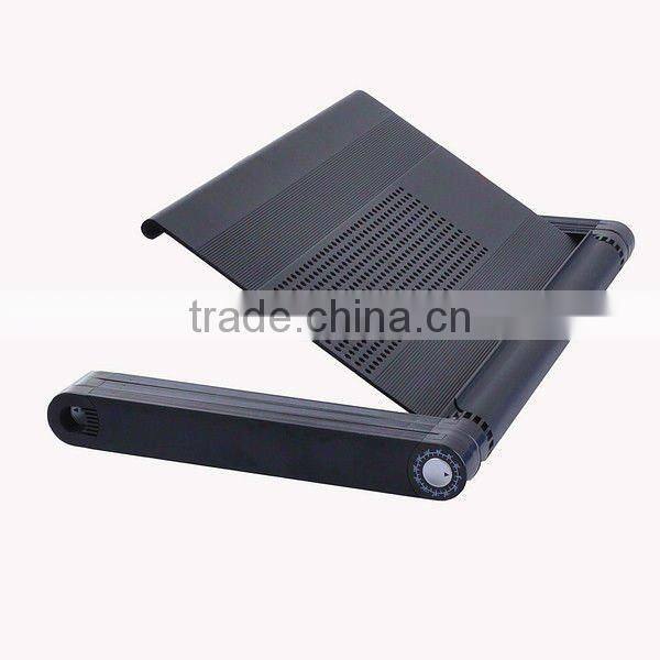 Adjustable Vented Portable Folding Aluminum Laptop Notebook PC Table Desk Tray