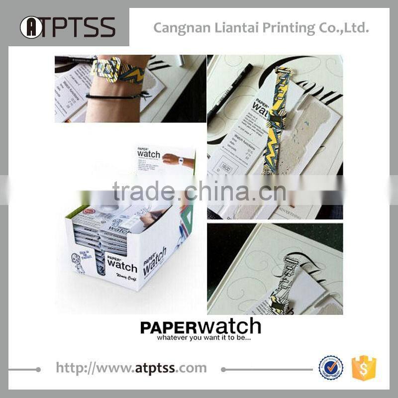 DIY hot selling tyvek paper watch for kid