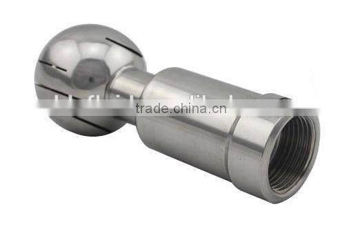 sanitary stainless steel thread rotary cleaning ball