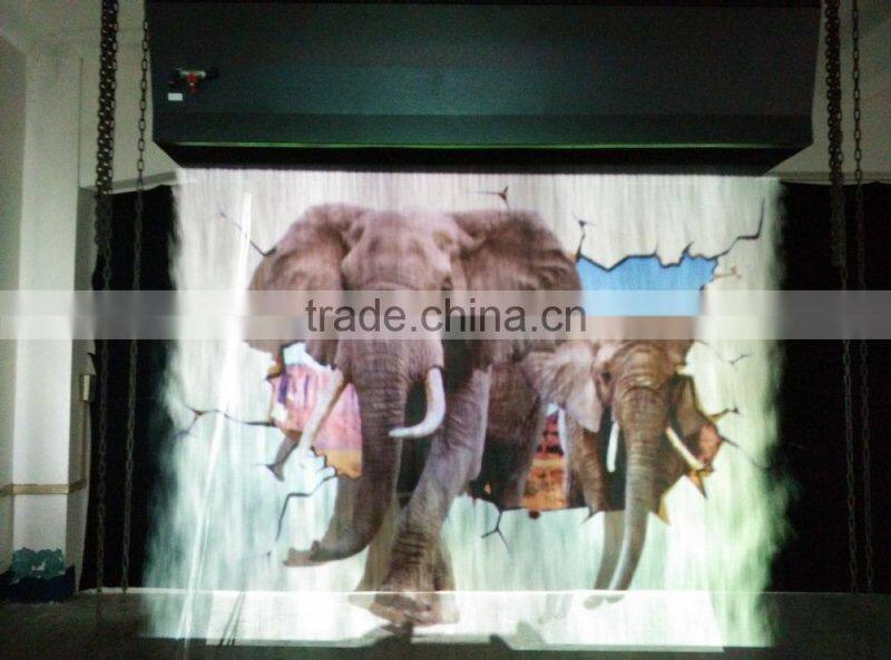 walk through fog screen/water screen/mist screen