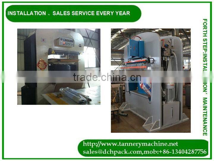 metal embossing machine for tannery machine
