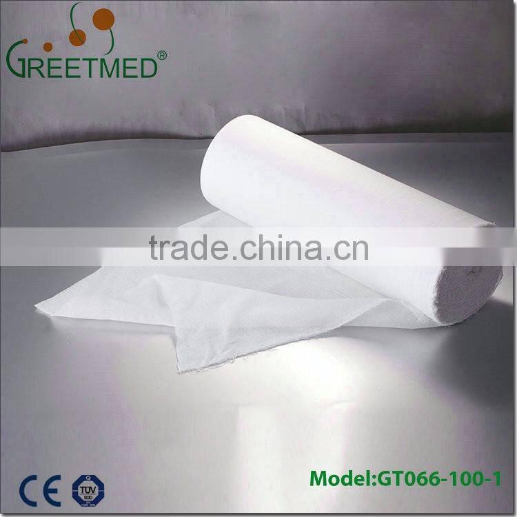 100% cotton sterilized bleached absorbent gauze roll