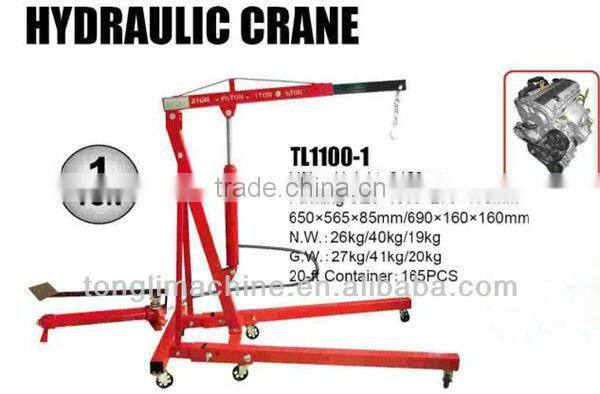 1 ton hydraulic floor engine crane