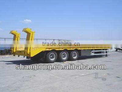 60 Tons Three Axle SINOTRUK Low Bed Trailer Dimension