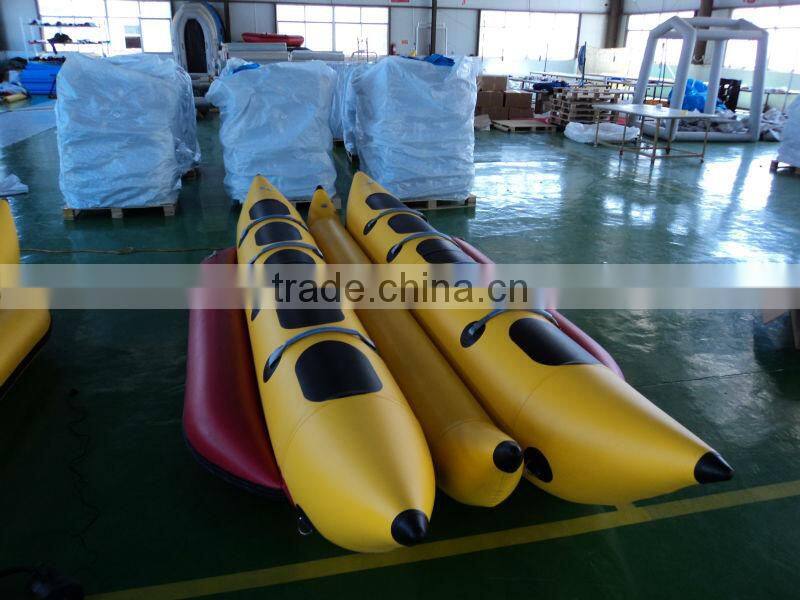(ce) pvc material 8 persons water banana inflatable boat