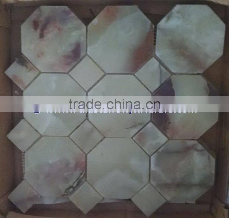 Excellent quality LIGHT GREEN ONYX MOSAIC TILES COLLECTIONS