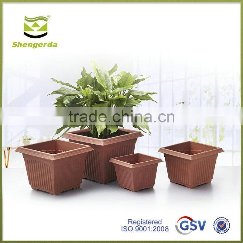 red decorating hydroponic flowering pot