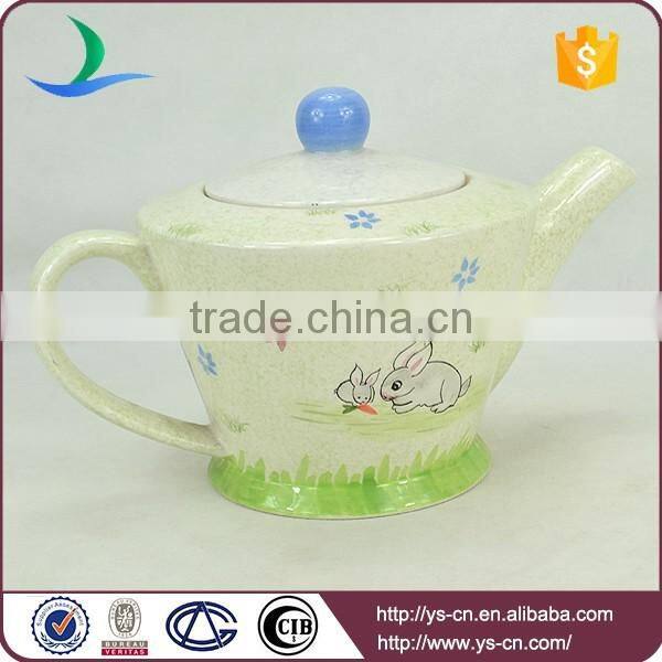 Simple Style Ranch Decal Ceramic Tea Pot For Home