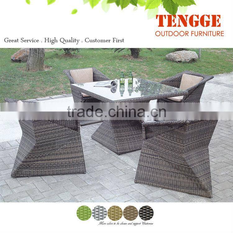 PE rattan resin restaurant furniture foshan