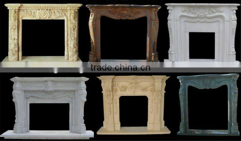 Hunan White Marble Fireplace Surround