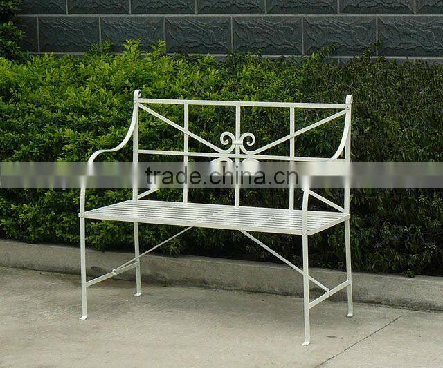 Royal Antique White Garden Bench
