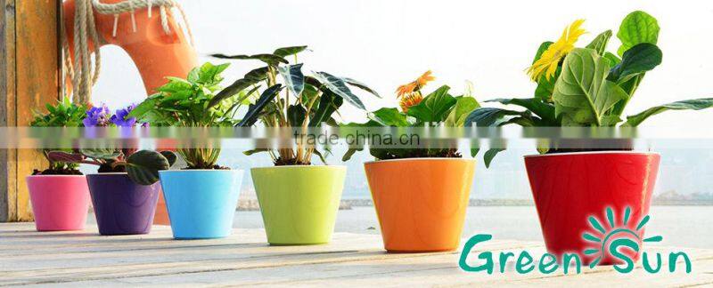 RA2825 Small Plastic Flower Pots,Green Environmental Plastic Flower Pot,Desktop Decorative Flower Vase
