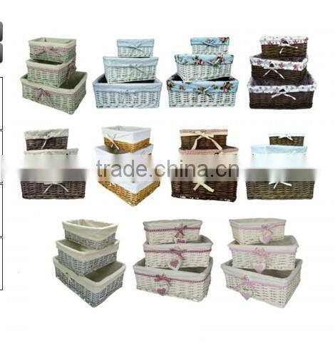 Manufacture Lidded Water Hyacinth Basket (Large/Medium/Small)