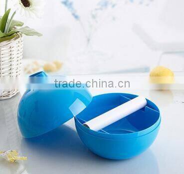 CY054 Hot Sale Bomb Shape Tissue Box Plastic Round Tissue Holder Box