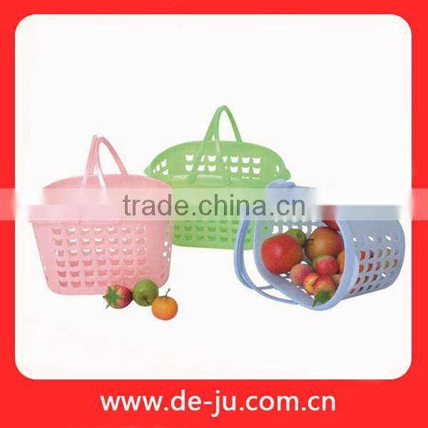 Square Custom Plastic Handle Bath Basket