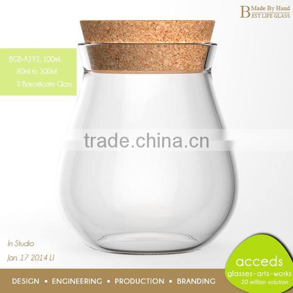 Newest Double Wall/Single Glass Jars for Honey and Candy