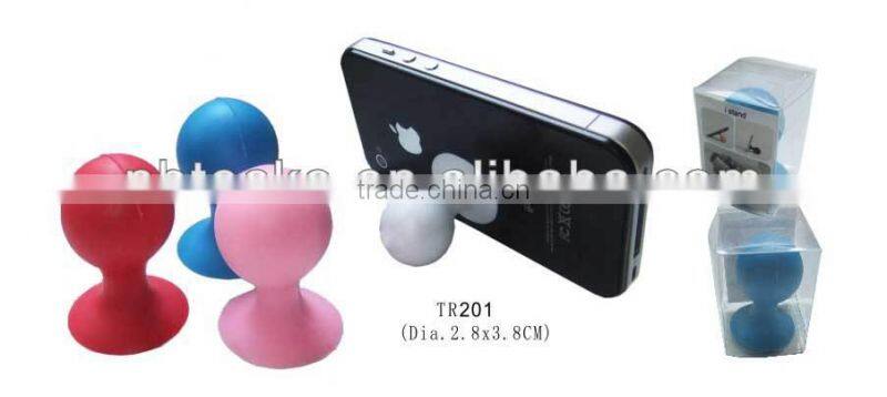 Mini silicon phone holder