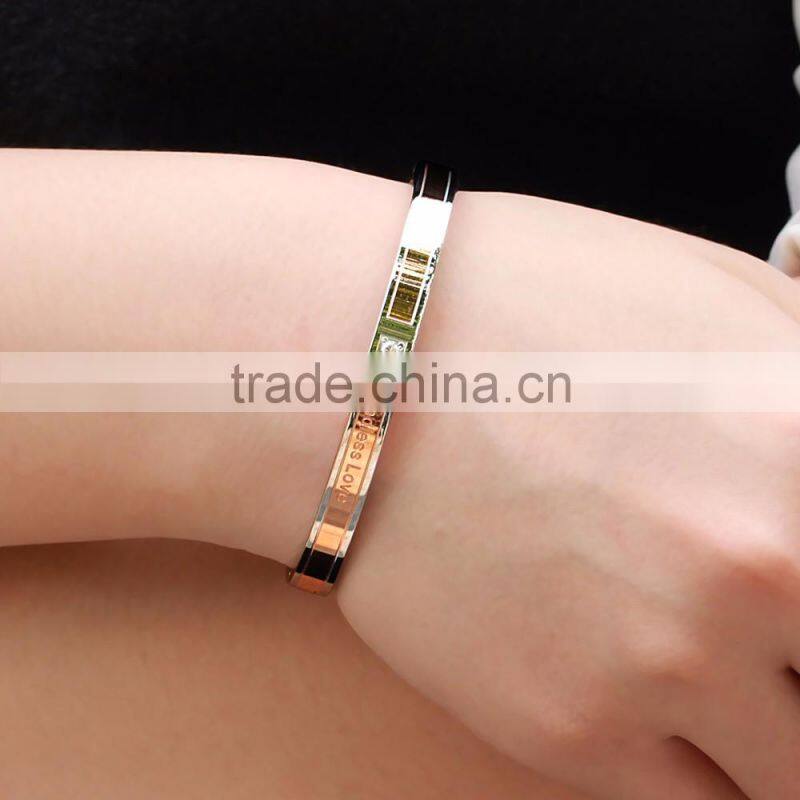 Classical Cool Man Fashion Simple Design 316L Stainless Steel Men Bracelets Jewelry