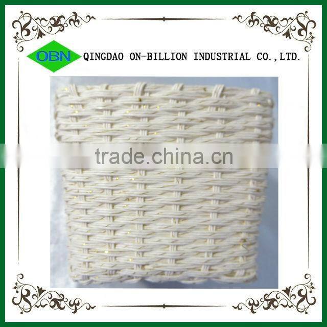 Decorate wedding flower girl basket white wedding baskets