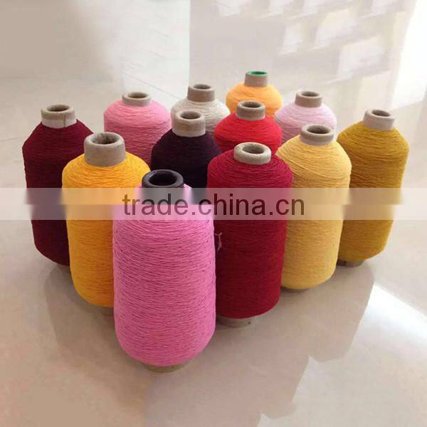 Dope dyed rubber covered spandex yarn 90# latex rubber yarn
